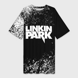 Футболка женская длинная Linkin Park, цвет: 3D-принт