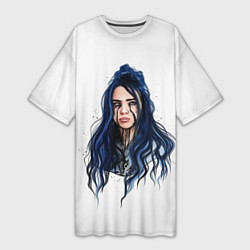 Женская длинная футболка BILLIE EILISH