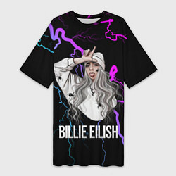 Женская длинная футболка BILLIE EILISH