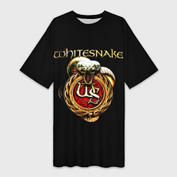 Женская длинная футболка Whitesnake