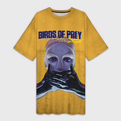 Женская длинная футболка Birds of Prey Black mask