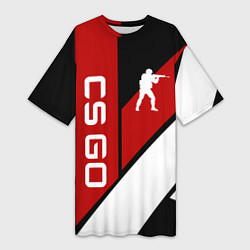 Женская длинная футболка CS GO