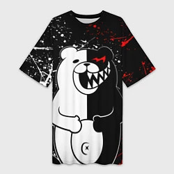 Женская длинная футболка MONOKUMA