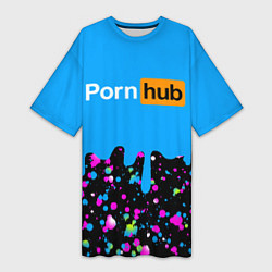 Женская длинная футболка PornHub