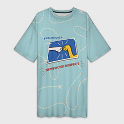 Женская длинная футболка Friendship Adventure time