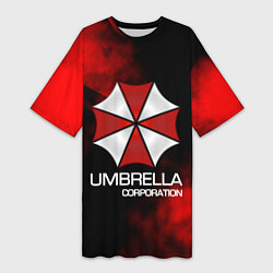 Футболка женская длинная UMBRELLA CORP, цвет: 3D-принт