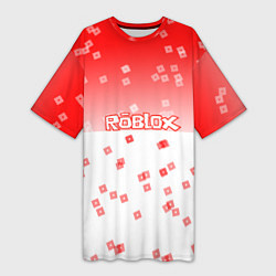 Футболка женская длинная ROBLOX, цвет: 3D-принт