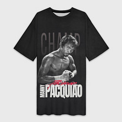 Женская длинная футболка Manny Pacquiao