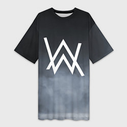 Женская длинная футболка Alan Walker