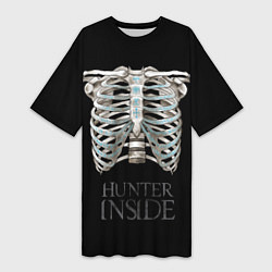 Женская длинная футболка Supernatural Hunter Inside