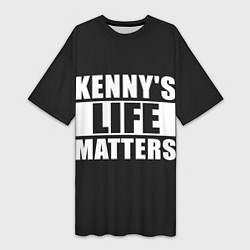 Футболка женская длинная KENNYS LIFE MATTERS, цвет: 3D-принт