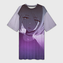 Женская длинная футболка Аниме