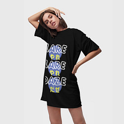 Футболка женская длинная Yare Yare Daze Джотаро Куджо, цвет: 3D-принт — фото 2