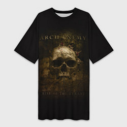 Футболка женская длинная ARch Enemy 37, цвет: 3D-принт