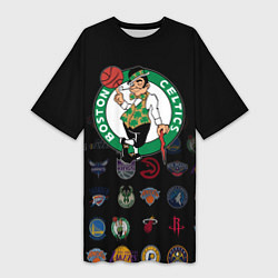 Женская длинная футболка Boston Celtics 1