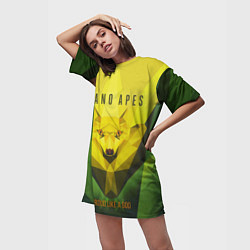 Футболка женская длинная Proud Like a God, цвет: 3D-принт — фото 2