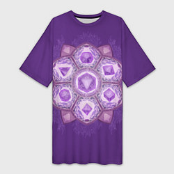 Женская длинная футболка DnD Dices - Lavander