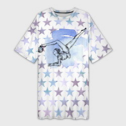 Женская длинная футболка Gymnastics