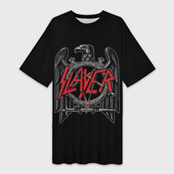 Футболка женская длинная Slayer, цвет: 3D-принт