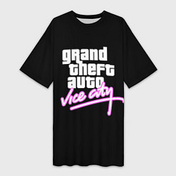 Женская длинная футболка GTA VICE CITY