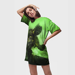 Футболка женская длинная DARK SOULS, цвет: 3D-принт — фото 2