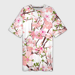 Женская длинная футболка Сакура Sakura