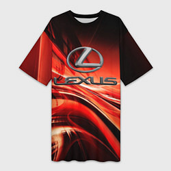 Женская длинная футболка LEXUS