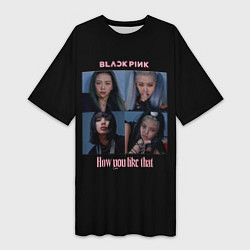 Женская длинная футболка BLACKPINK