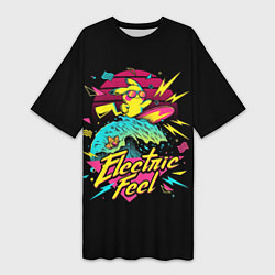 Женская длинная футболка Electric Feel