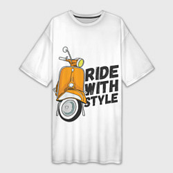 Женская длинная футболка RIDE WITH STYLE Z