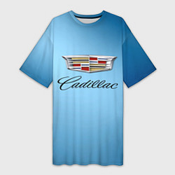 Женская длинная футболка Cadillac