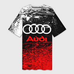 Женская длинная футболка AUDI