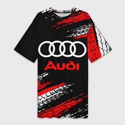 Женская длинная футболка AUDI