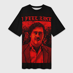 Женская длинная футболка I feel Like Escobar
