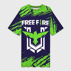 Женская длинная футболка FREE FIRE ФРИ ФАЕР