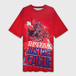 Женская длинная футболка Justice League