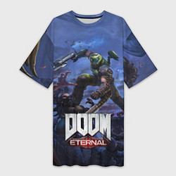 Женская длинная футболка Doom Eternal The Ancient Gods