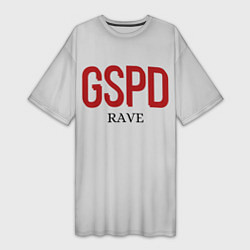 Женская длинная футболка GSPD rave
