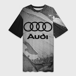 Женская длинная футболка AUDI АУДИ