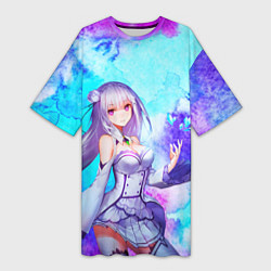 Женская длинная футболка Re:Zero