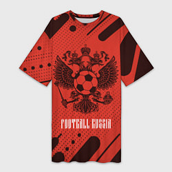 Женская длинная футболка FOOTBALL RUSSIA Футбол