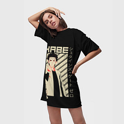 Футболка женская длинная Врата Штейна, цвет: 3D-принт — фото 2