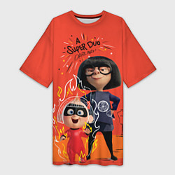 Женская длинная футболка The Incredibles