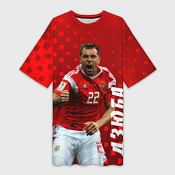 Женская длинная футболка Дзюба