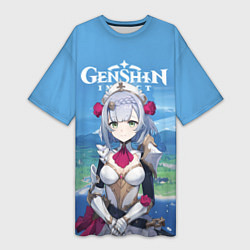 Женская длинная футболка Genshin Impact