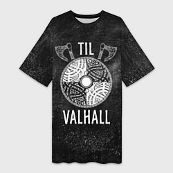Женская длинная футболка Till Valhall