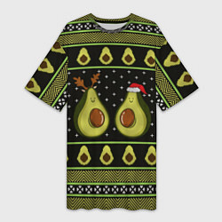 Женская длинная футболка Avo christmas