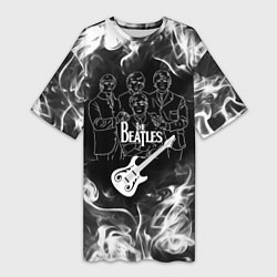 Женская длинная футболка The Beatles