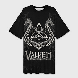 Женская длинная футболка Valheim