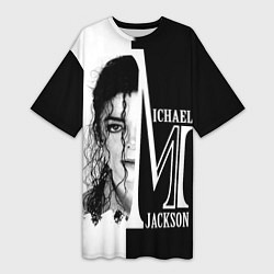 Женская длинная футболка Майкл Джексон